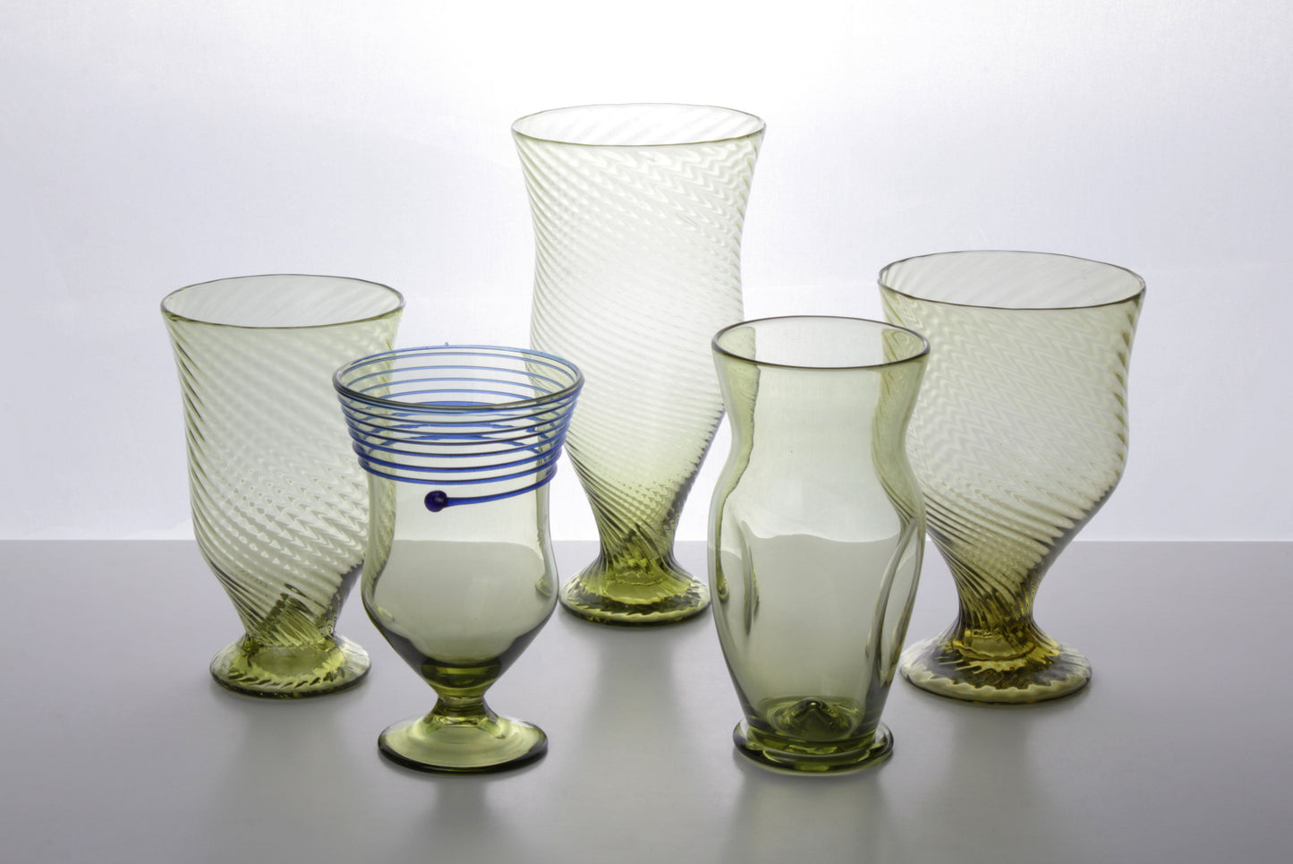 Ancient Roman Drinking Glass in Pair