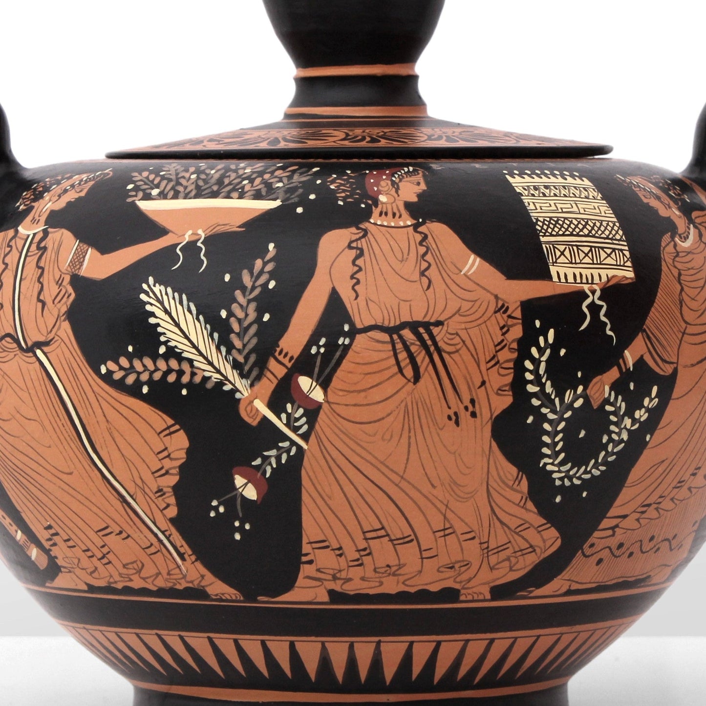 Ancient Greek Red-Figure Fontaniera Vase