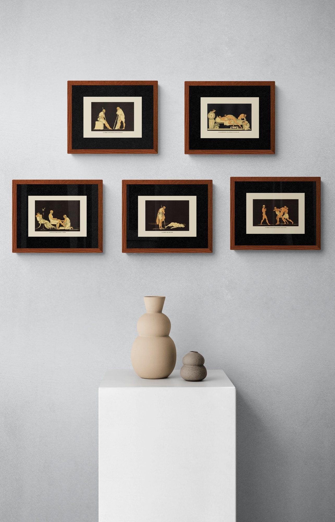 Andromache fainting on the Wall Print