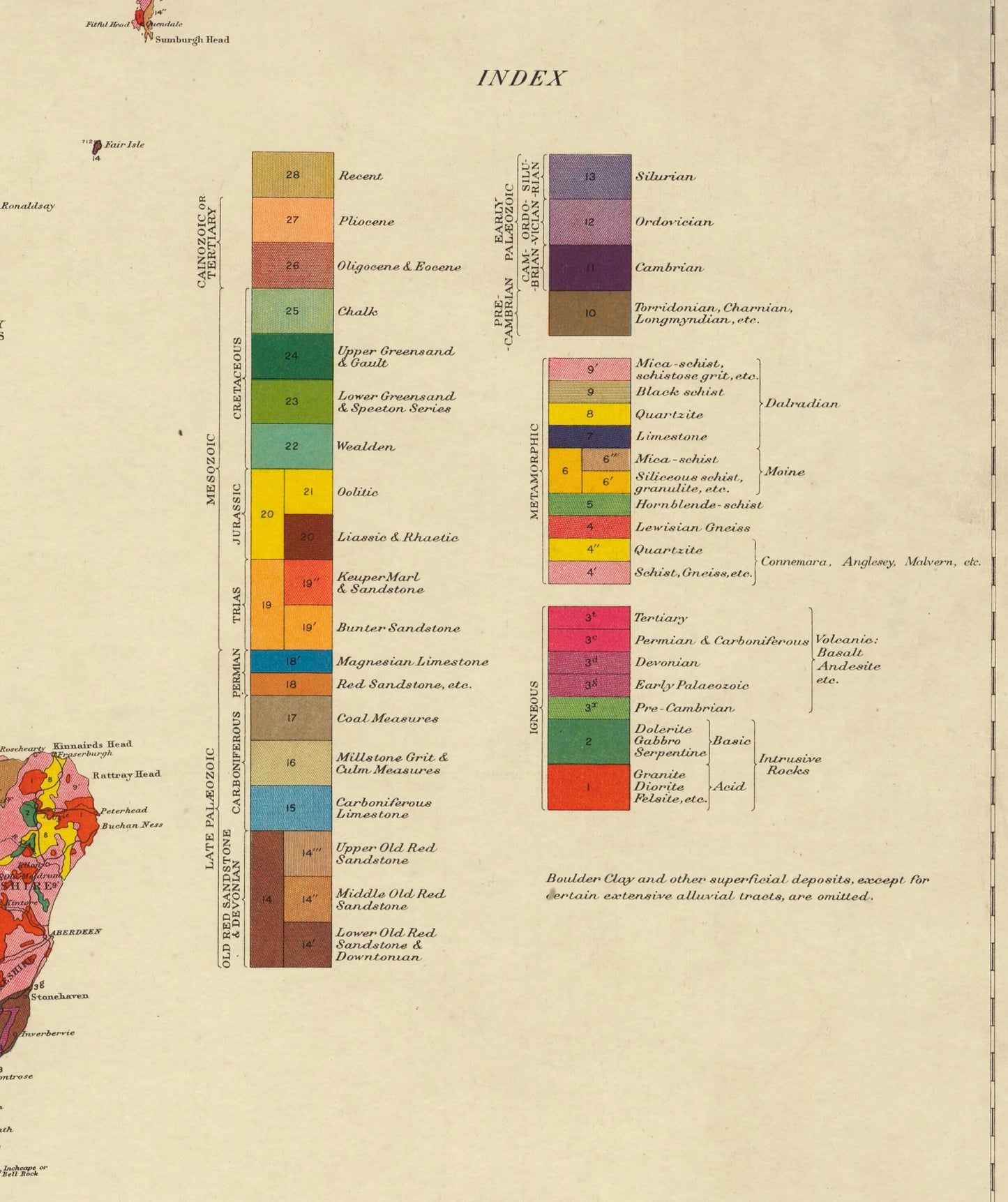Geological Map of the British Islands Map