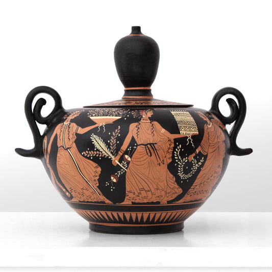 Ancient Greek Red-Figure Fontaniera Vase