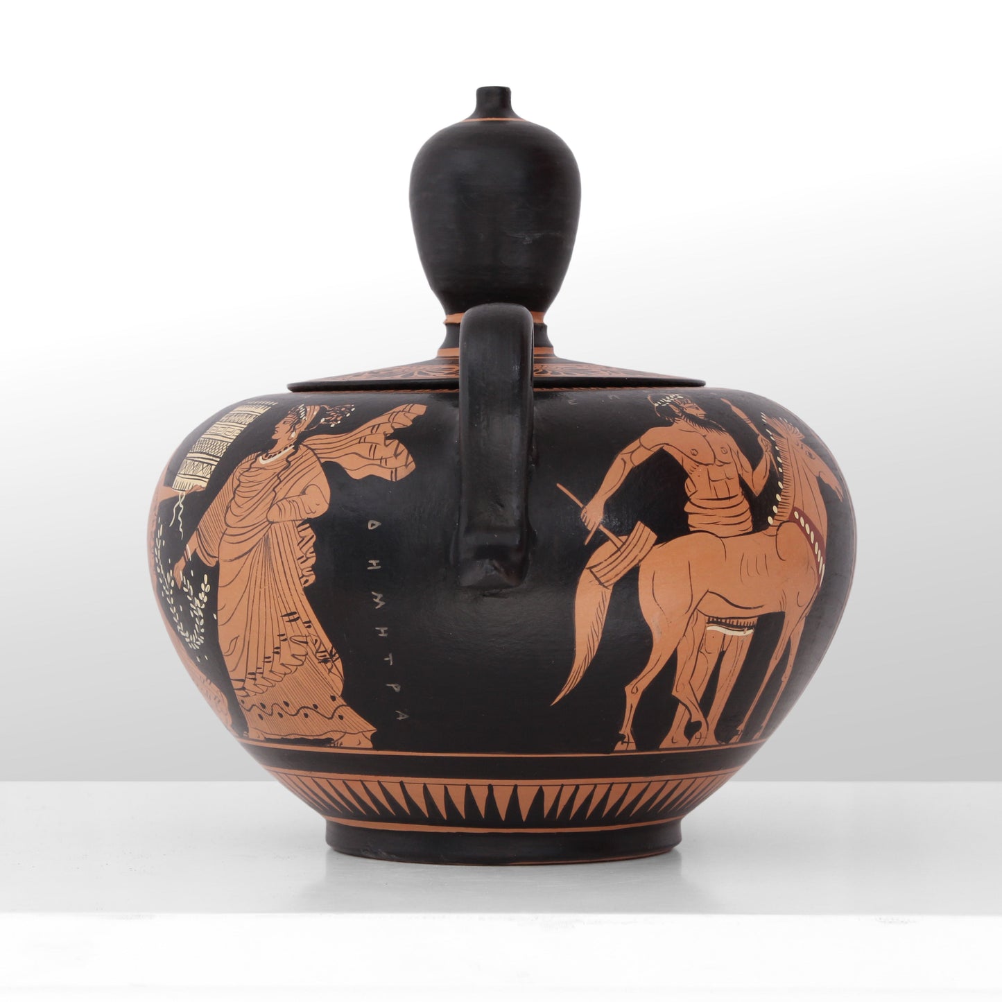 Ancient Greek Red-Figure Fontaniera Vase