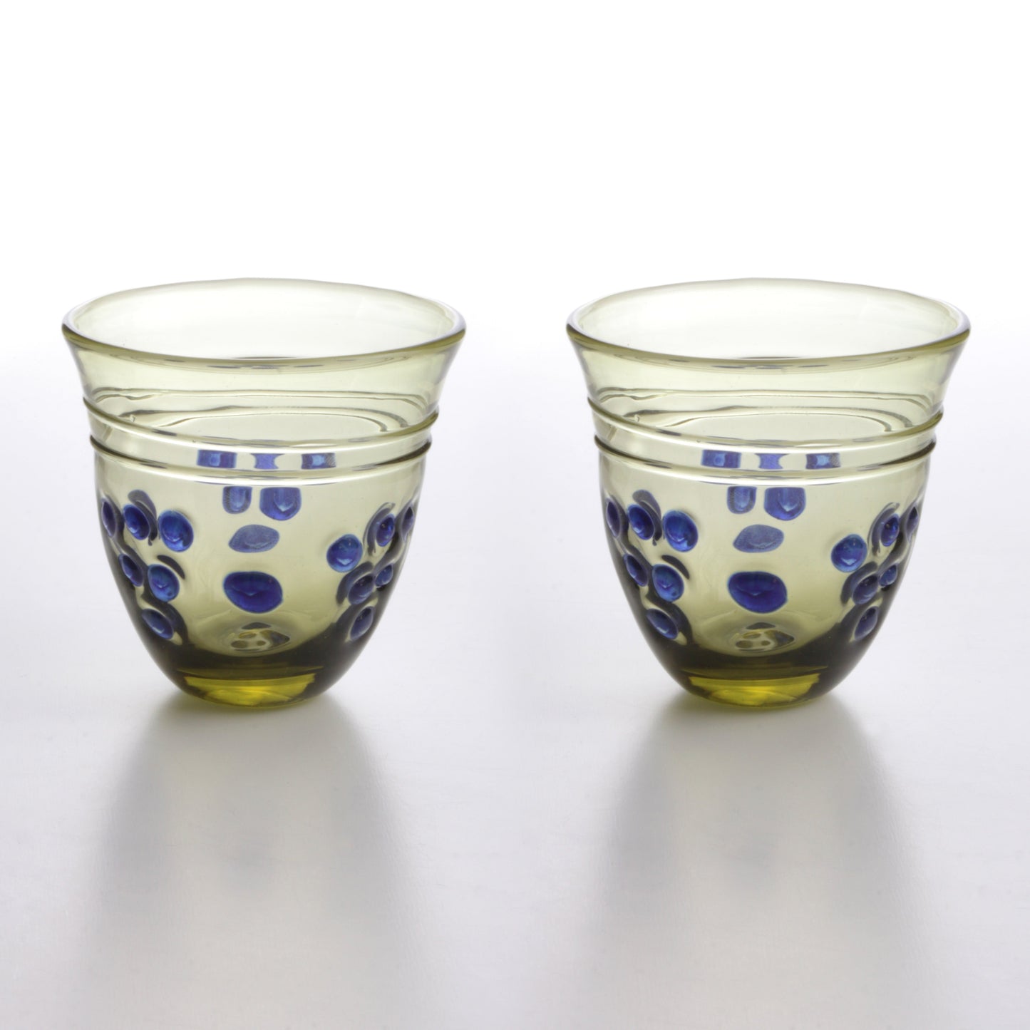 Ancient Roman Wine Cup with Grape Reliefs in Pair