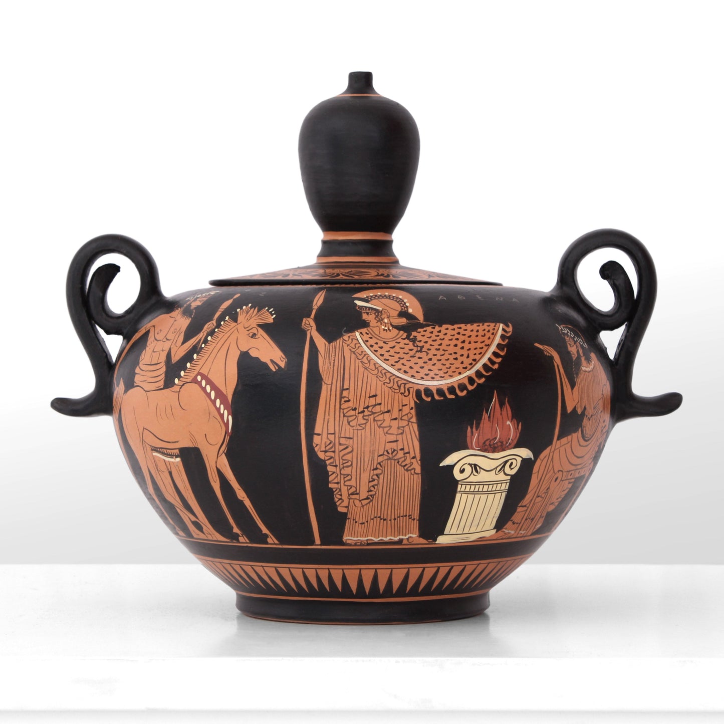 Ancient Greek Red-Figure Fontaniera Vase