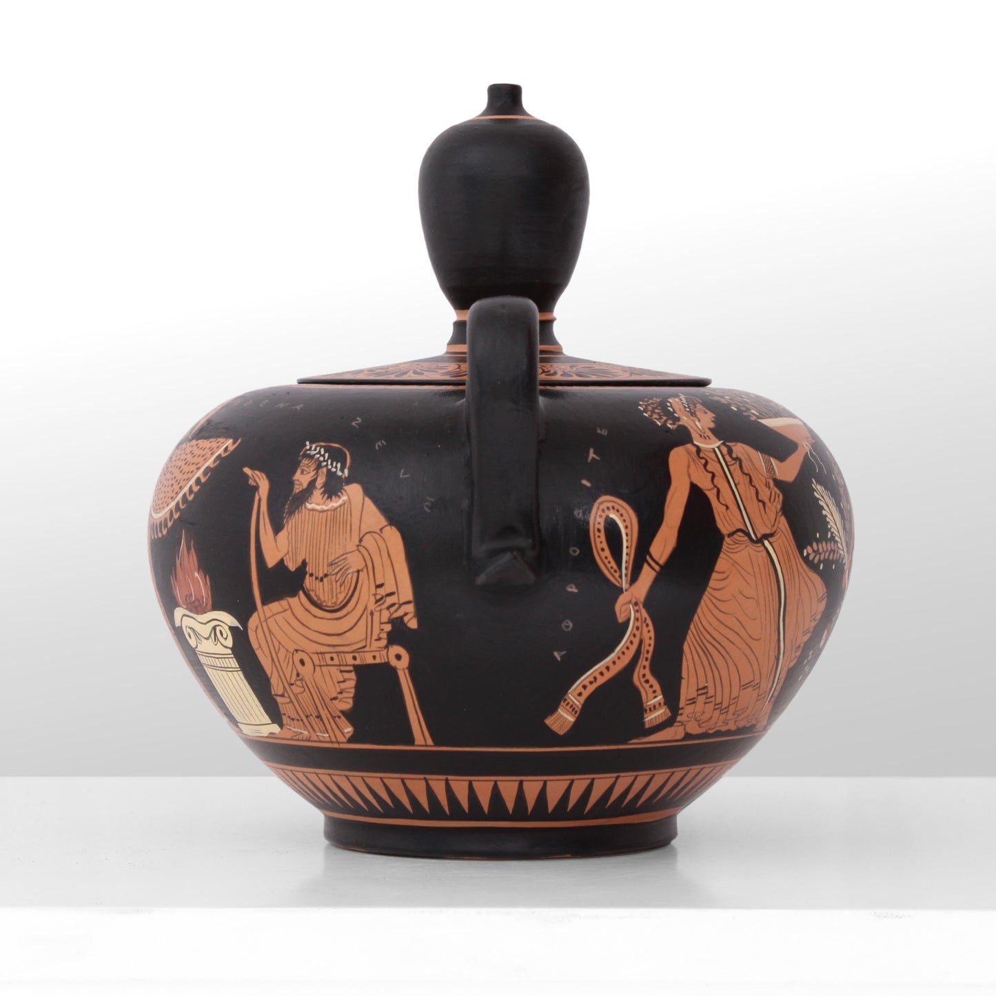 Ancient Greek Red-Figure Fontaniera Vase