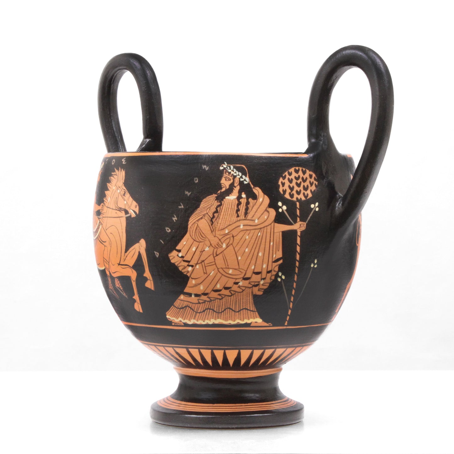 Ancient Greek Red-Figure Kantharos Vase