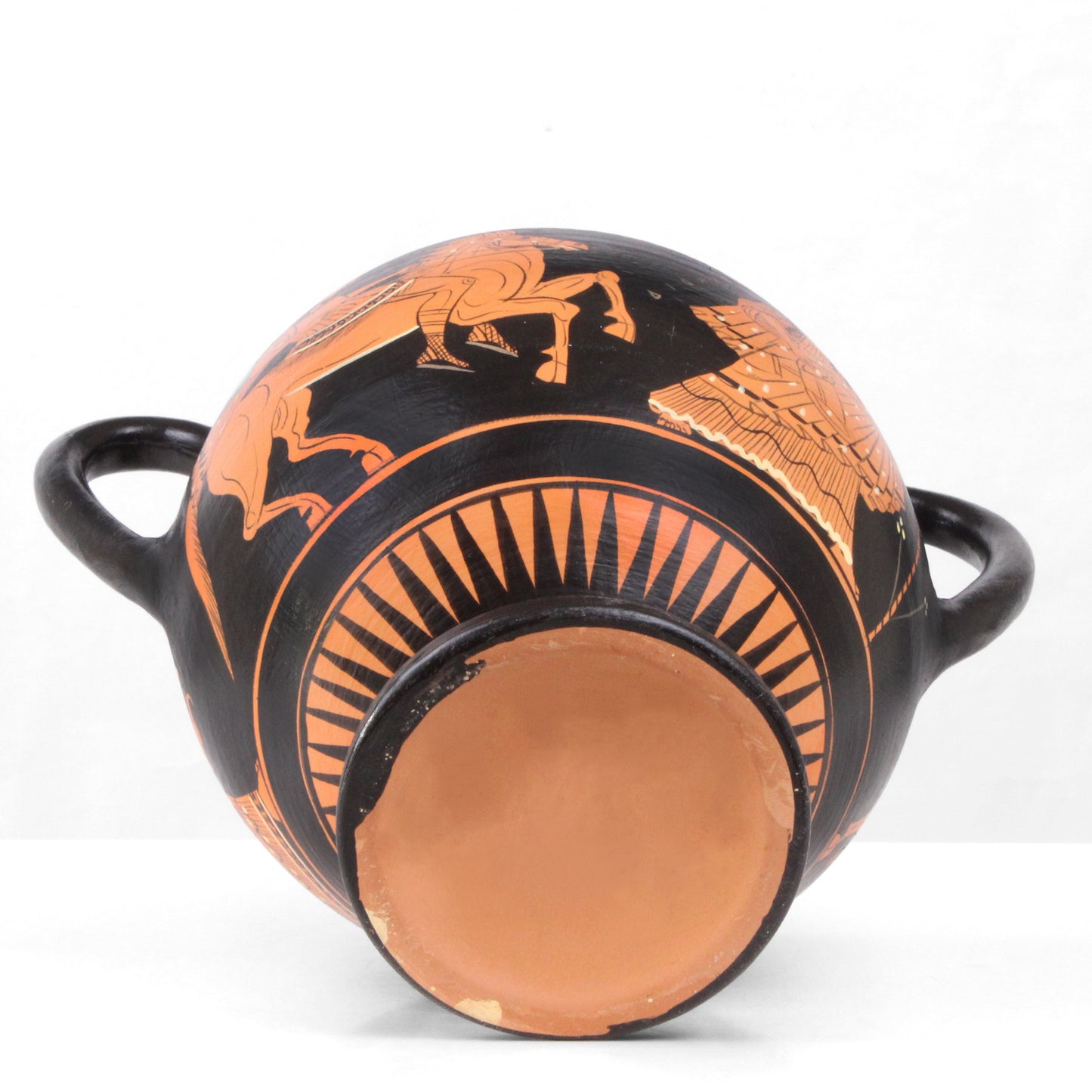 Ancient Greek Red-Figure Kantharos Vase
