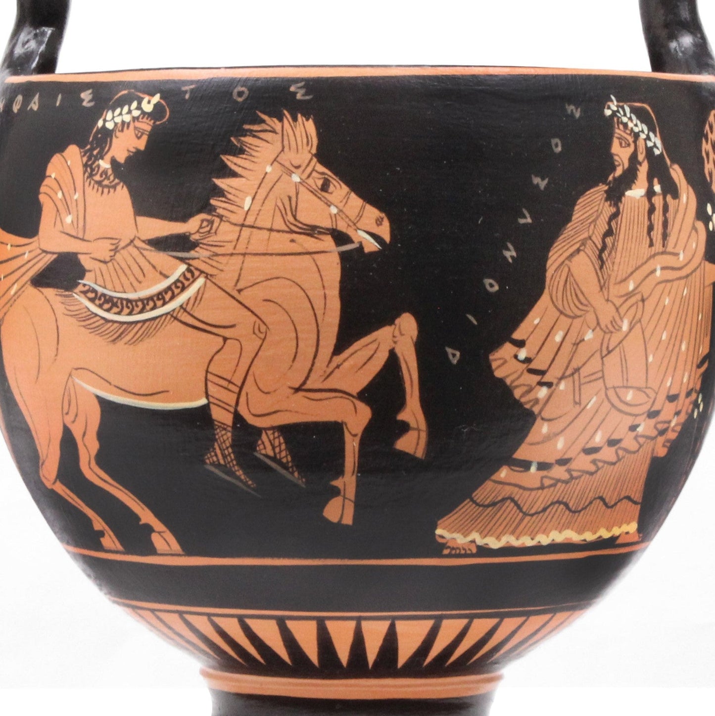 Ancient Greek Red-Figure Kantharos Vase