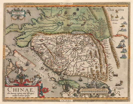 1588 Chinae, olim Sinarum regionis nova descriptio auctore Ludovico Georgio.