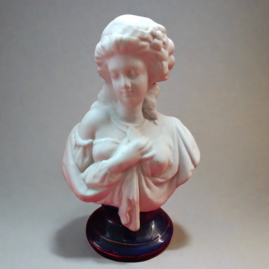 19 Century Styled Woman Bust Porcelain Statue
