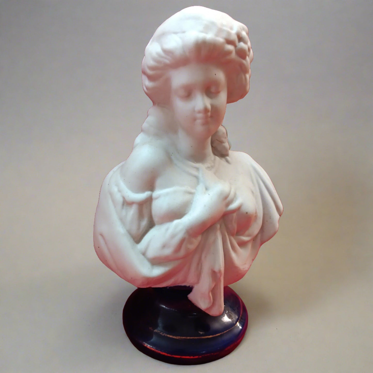 19 Century Styled Woman Bust Porcelain Statue