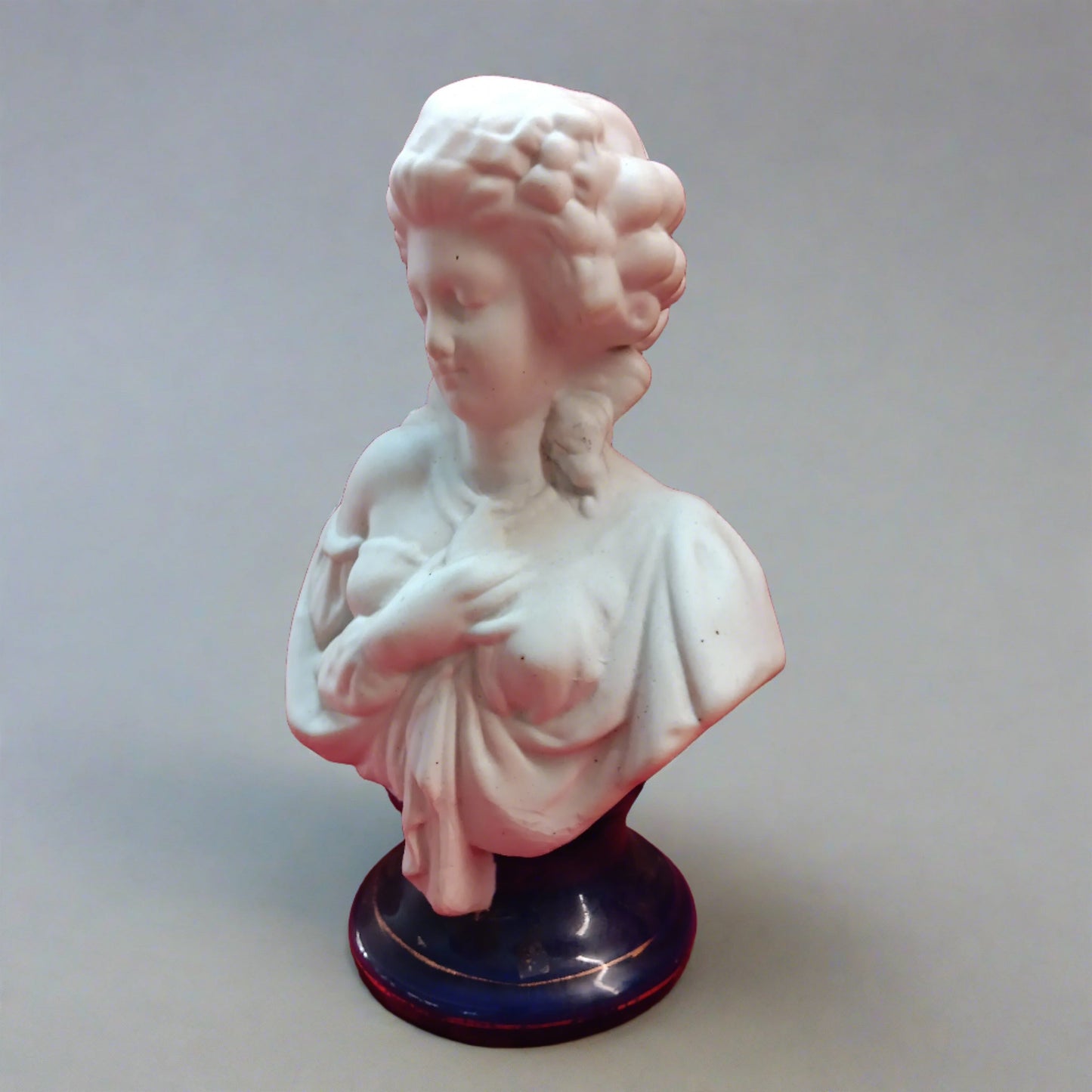 19 Century Styled Woman Bust Porcelain Statue
