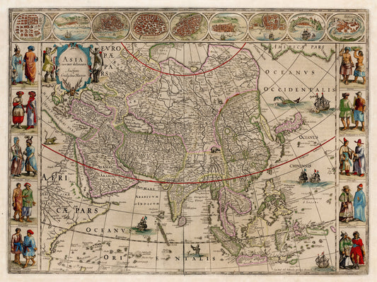 1635 Asia Noviter Delineata by: Blaeu