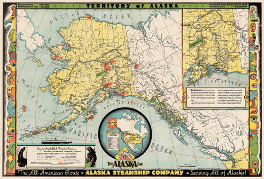 1936 The Alaska Line: Alaska Steamship Co.