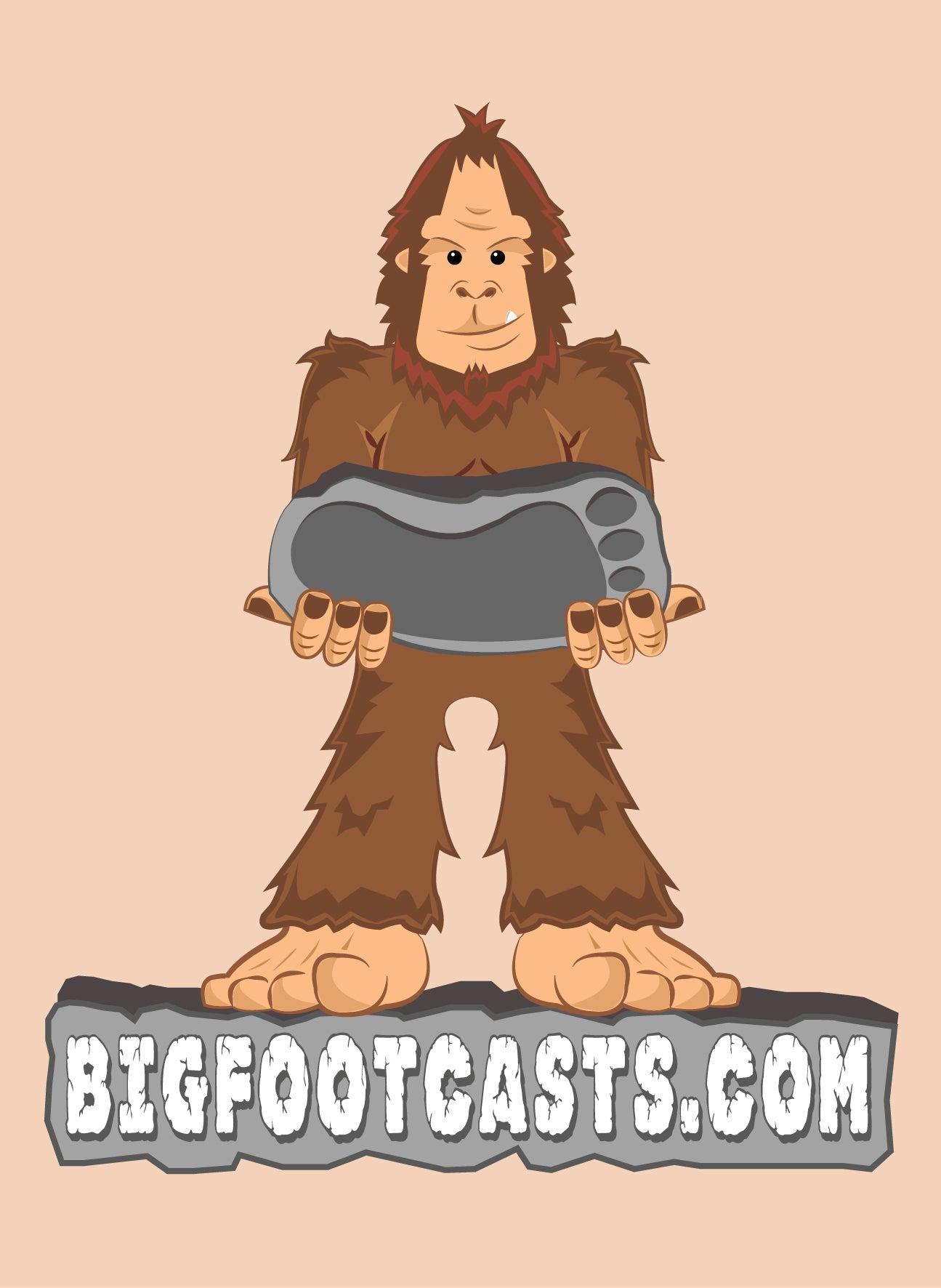 1984 Paul Freeman's Wrinkle Foot cast  A Bigfoot Sasquatch footprint track cast replicas