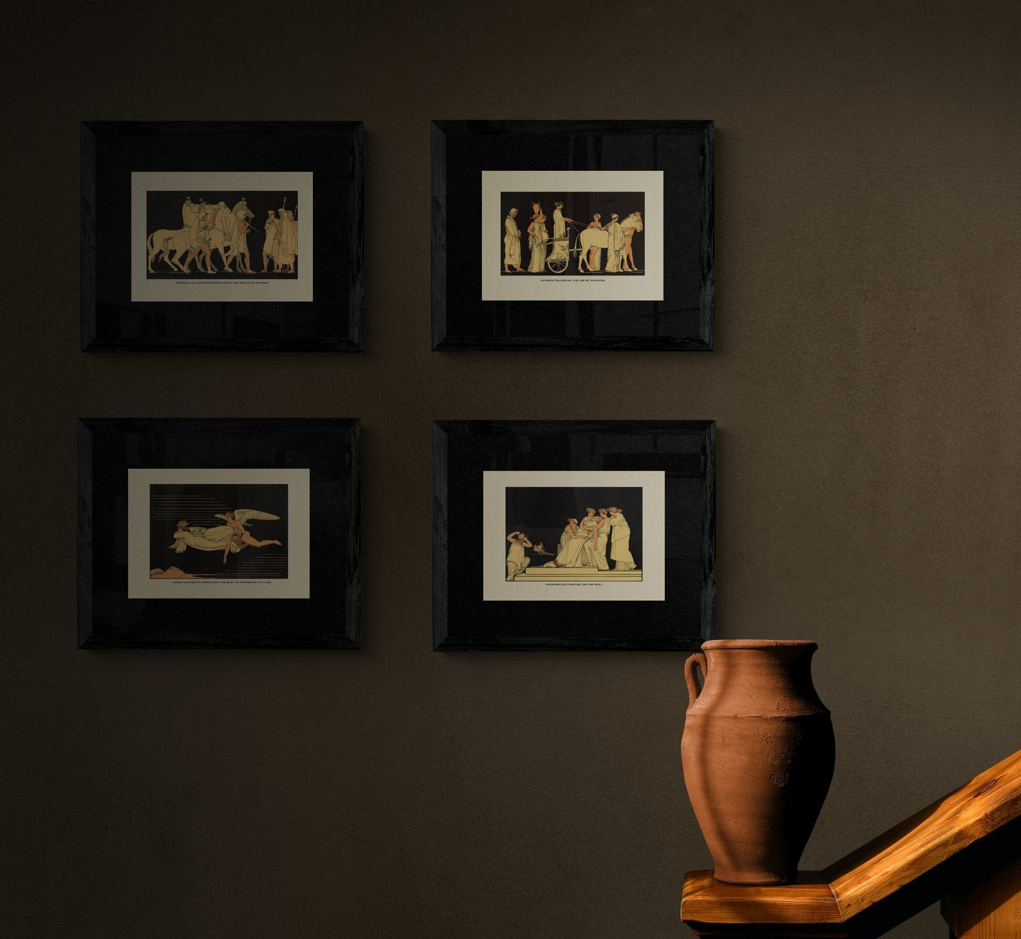 Andromache fainting on the Wall Print